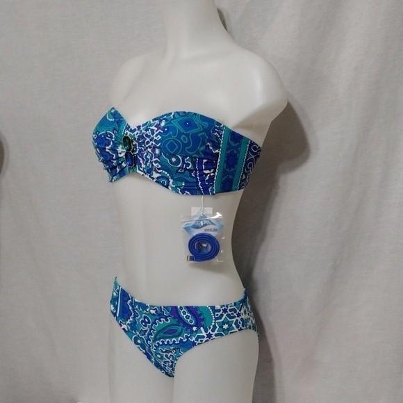NWT Bleu Rod Beattie Lycra Xtra Life Bikini Set 10 Designer Swimwear Beachwear - Picture 4 of 15